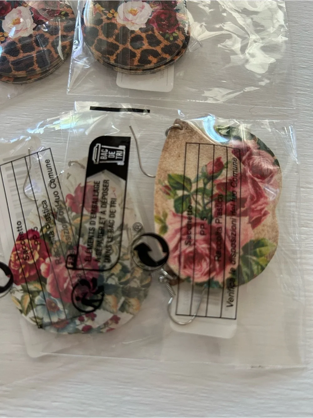 Set of 7 Floral Earrings